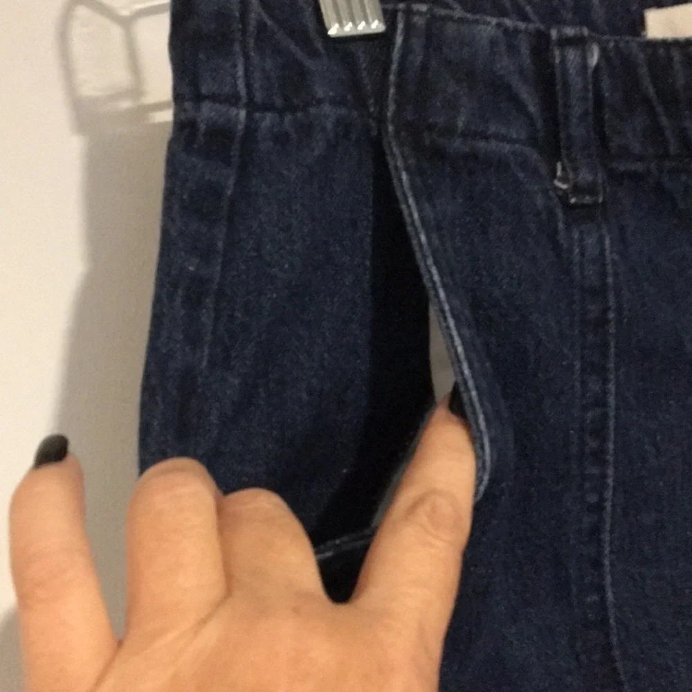 Forever 21 button down denim jean mini skirt